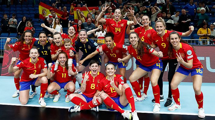 Fútbol Sala - España gana a Portugal y jugará la final de la Eurocopa femenina de fútbol sala