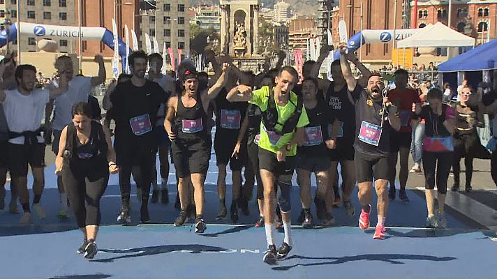 Telediario Fin de Semana - Los 42 kilómetros históricos de Álex Roca en el Maratón de Barcelona