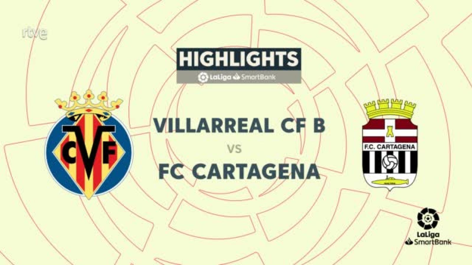 Villarreal B - Cartagena: resumen del partido de la 32ª jornada de Segunda - ver ahora