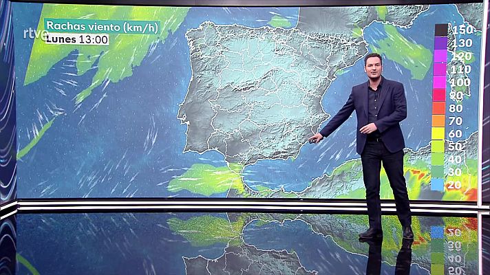 El tiempo - Nuboso en el Cantábrico oriental y Pirineos, con precipitaciones que cesarán al final