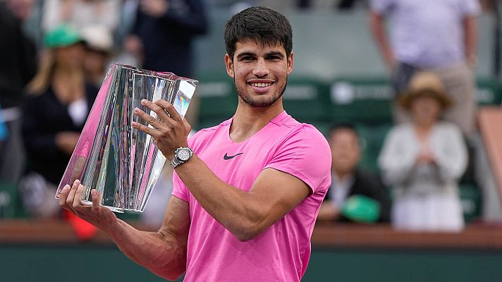 Alcaraz, tras ganar Indian Wells: \"Ha sido alucinante completar así estos 10 días\" - ver ahora