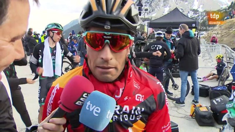 Mikel Landa: "En la subida he sufrido bastante. No encontraba el ritmo" - ver ahora