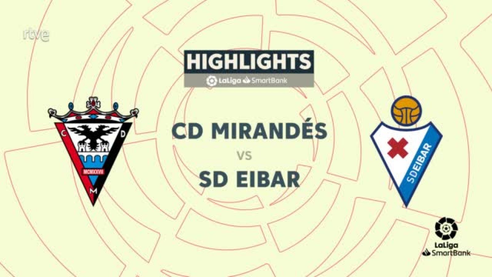 Mirandés - Eibar: resumen del partido de la 32ª jornada de Segunda