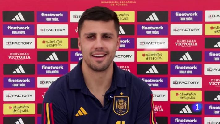 Telediario 1 - Rodri Hernández: "Noruega tiene un equipo competitivo y buenos nombres además de Erling Haaland"