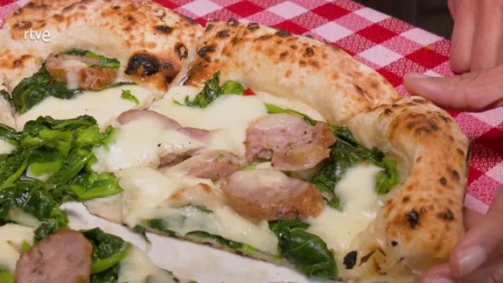 Aquí la Tierra - Receta de pizza de grelos