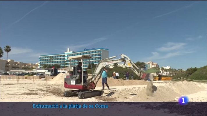 Informatiu Balear - Exhumació a la platja de sa Coma