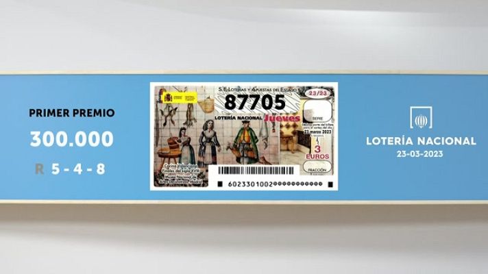 SELAE - Sorteo de la Lotería Nacional del 23/03/2023