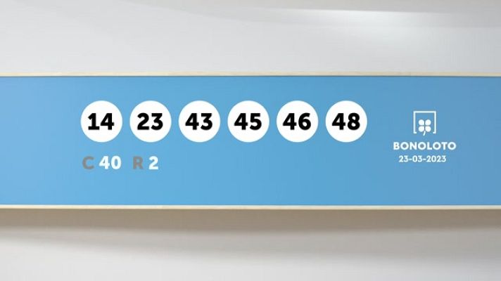 SELAE - Sorteo de la Lotería Bonoloto del 23/03/2023