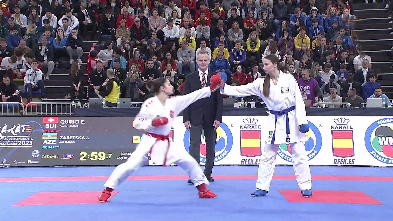 Karate - Campeonato de Europa: Final -68 kg, Kumite femenino - ver ahora