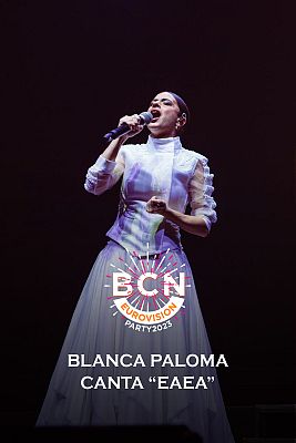 Eurovisión - Blanca Paloma canta "Eaea" en la Barcelona Eurovision Party