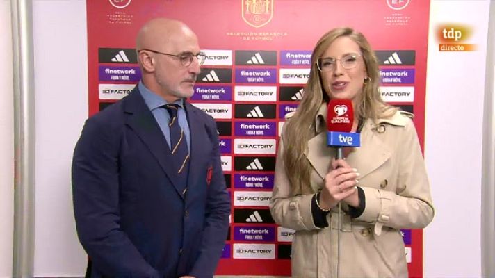 Fútbol - Luis de la Fuente: "El mérito es de Joselu, que está haciendo un gran trabajo"