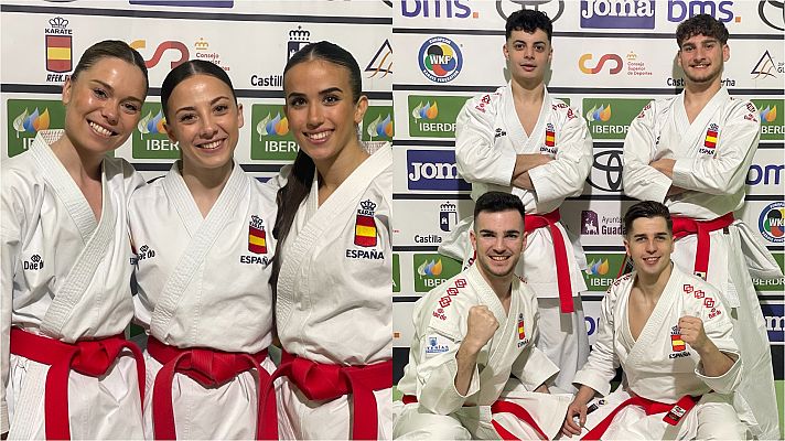 Telediario Fin de Semana - España suma dos platas en equipos y cierra los Europeos de kárate con 13 medallas