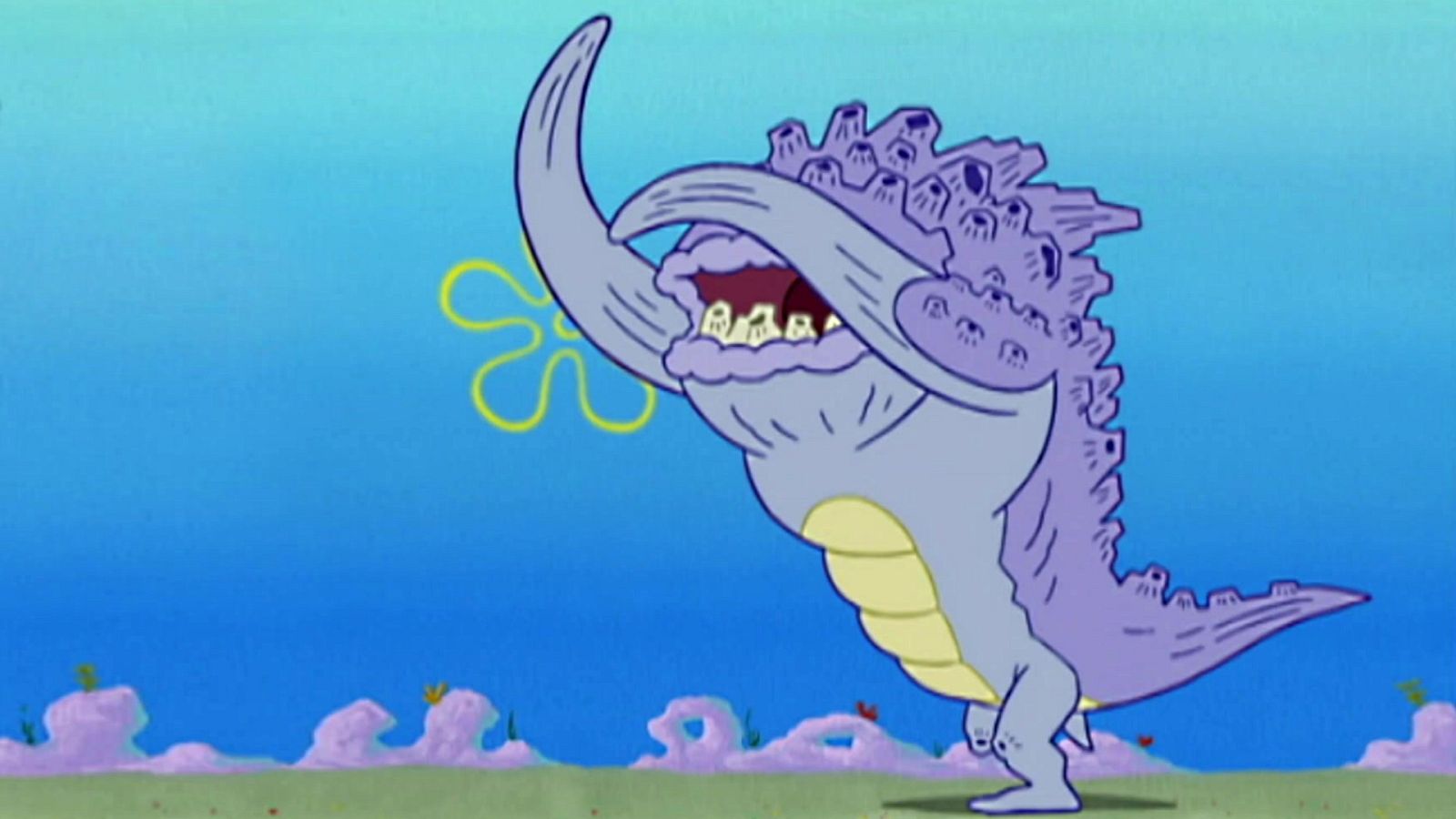 El monstruo que llegó a Fondo de Bikini - Bob Esponja | Ver