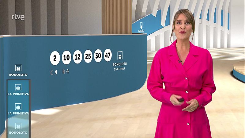 Sorteo de la Bonoloto y Primitiva del 27/03/2023