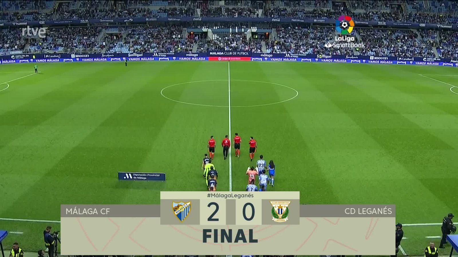 Málaga - Leganés: resumen de la partido, 33ª jornada - ver ahora