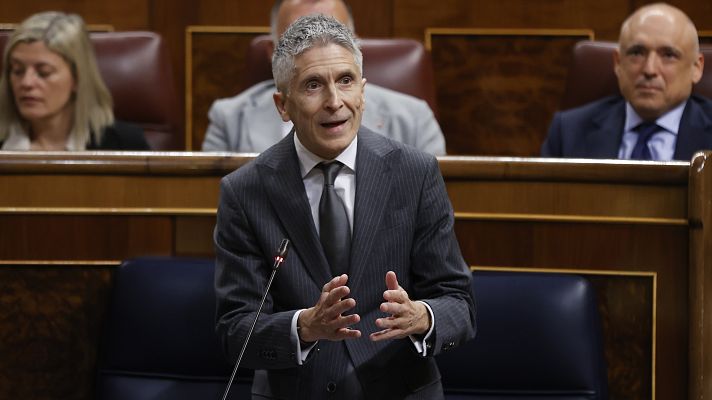 Informativo 24h - El PP pide de nuevo la dimisión de Marlaska por el cese "arbitrario" de Pérez de los Cobos y el ministro responde que "la pérdida de confianza" que lo motivó se mantiene