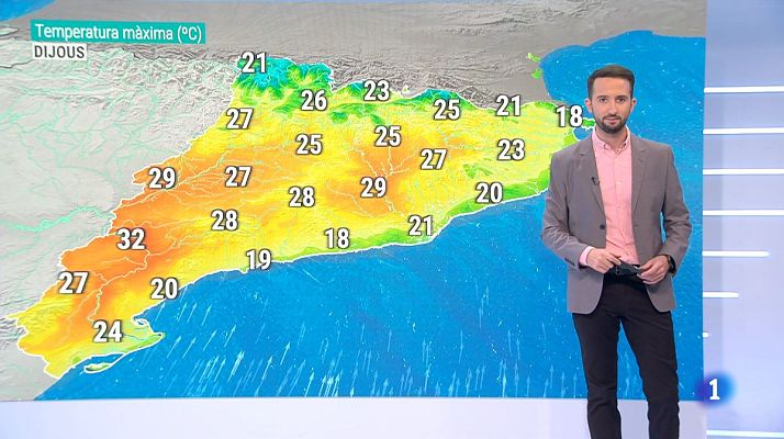El temps - Calor i 30 ºC a l'interior i fresca a la costa