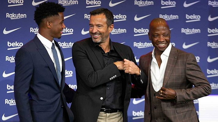 Telediario 1 - El padre de Ansu Fati pide más protagonismo de su hijo en el  Barcelona