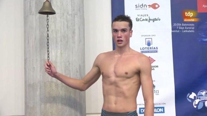Natación - Carlos Garach bate el récord de España de los 1.500 m libre