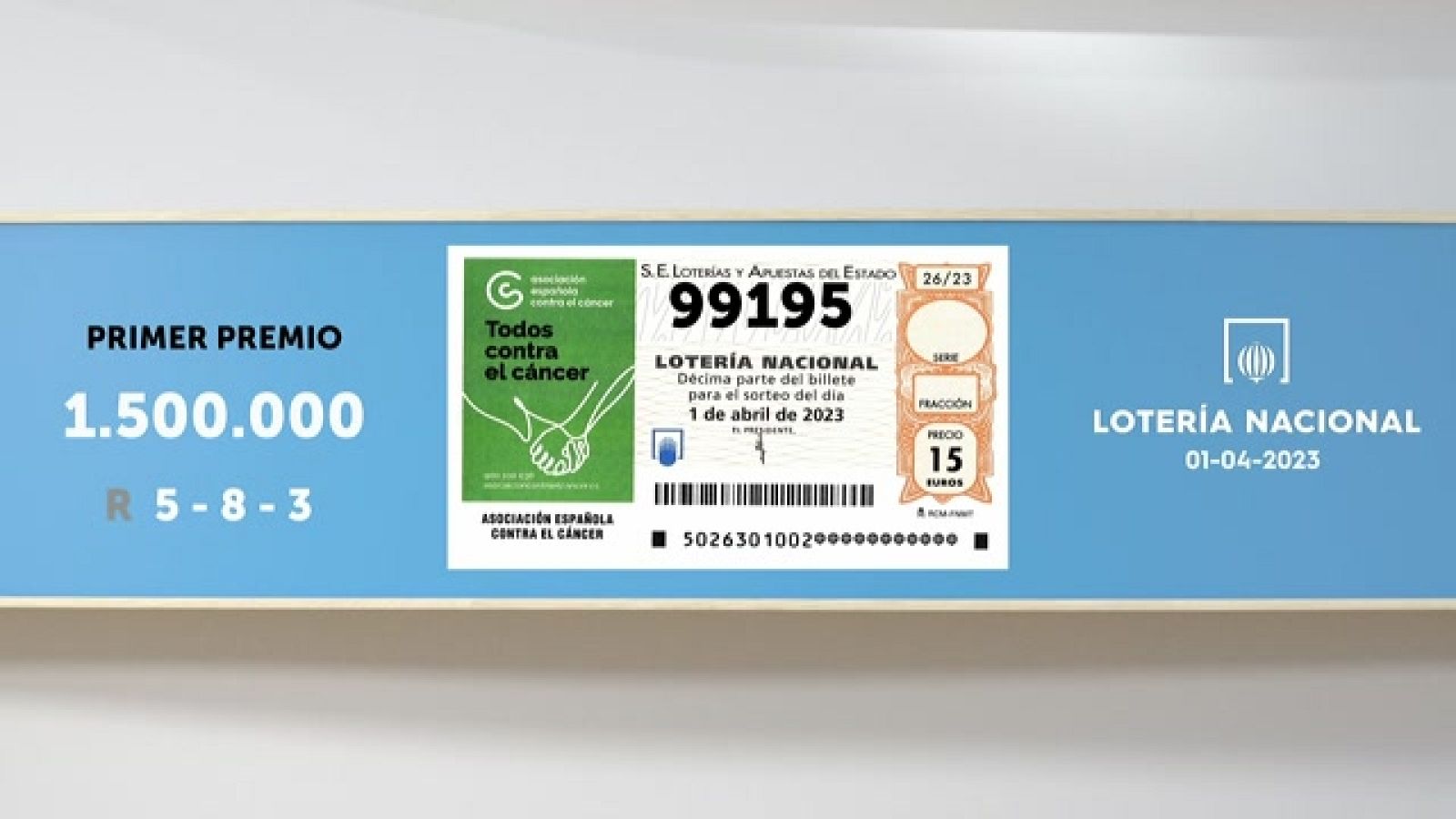 Sorteo de la Lotería Nacional del 01/04/2023 - Ver ahora