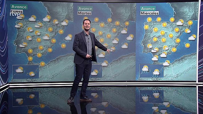 El tiempo - Temperaturas en descenso, salvo en el cuadrante suroeste peninsular, donde permanecerán con pocos cambios