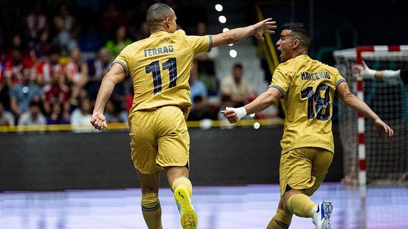 El Bar�a derrota con sufrimiento a Jimbee Cartagena y conquista su octava Copa del Rey