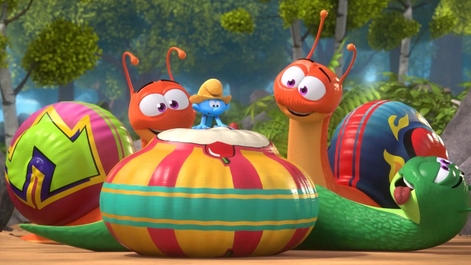 Carrera de caracoles - Los pitufos | Ver