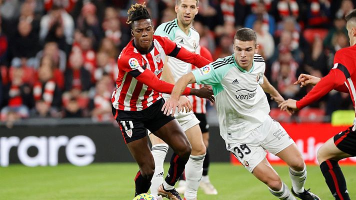 Telediario 1 - Athletic - Osasuna: la remontada local frente a la ilusión 'rojilla'