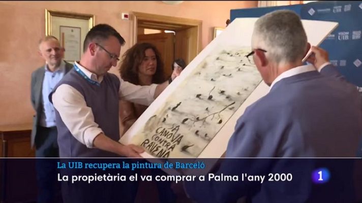 Informatiu Balear - La UIB recupera la pintura de Barceló