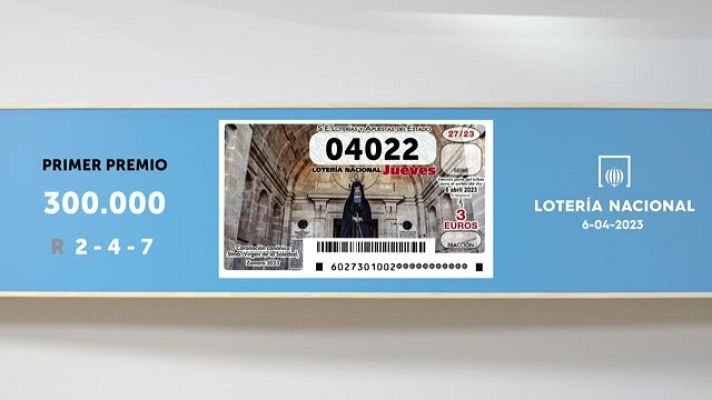 SELAE - Sorteo de la Lotería Nacional del 06/04/2023