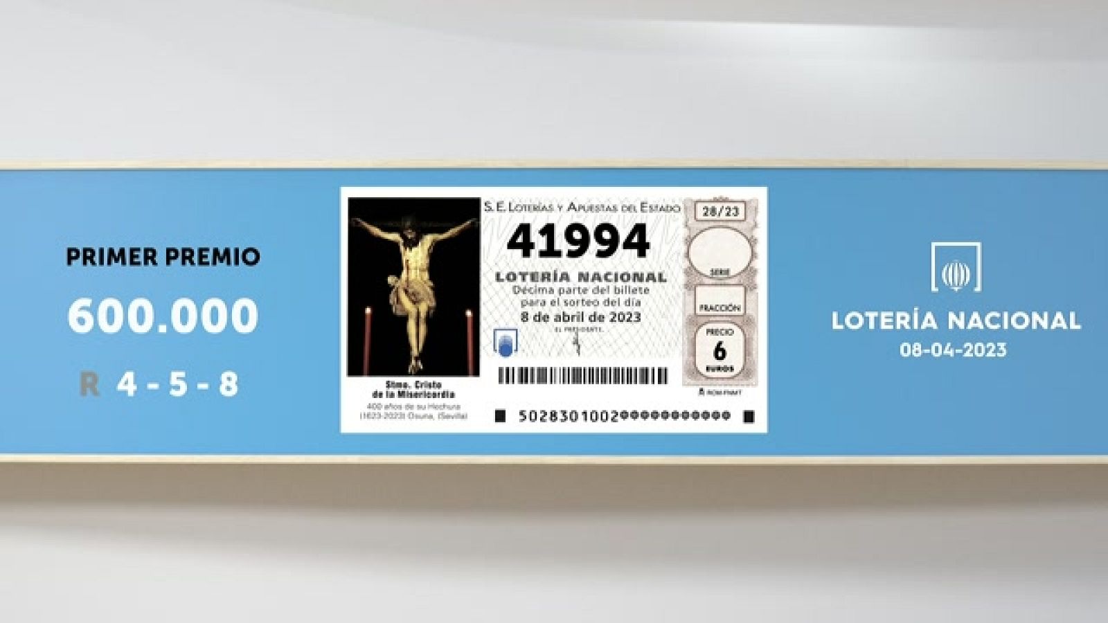 Sorteo de la Lotería Nacional del 08/04/2023 - Ver ahora