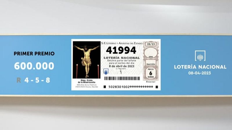 Sorteo de la Lotería Nacional del 08/04/2023 - Ver ahora