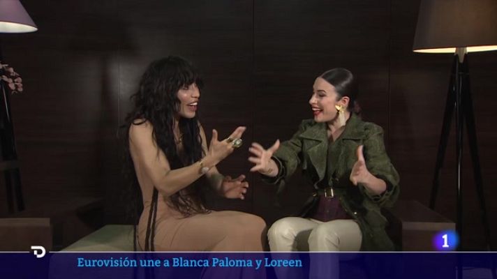 Telediario Fin de Semana - Blanca Paloma y Loreen se conocen en la PrePartyES de Madrid