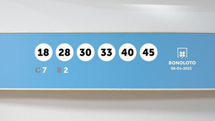 SELAE - Sorteo de la Lotería Bonoloto del 08/04/2023