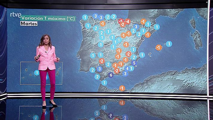 El tiempo - Las temperaturas máximas bajarán en Galicia y el área cantábrica y subirán en el sur de Andalucía y Canarias