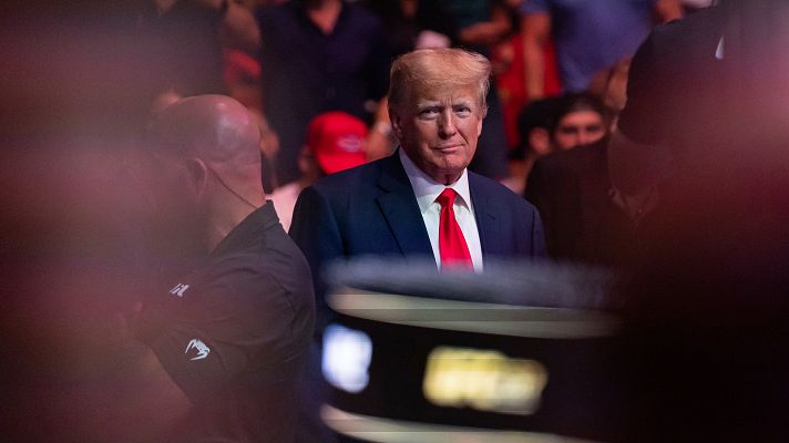 Telediario 1 - Trump concede su primera entrevista tras declarar como imputado