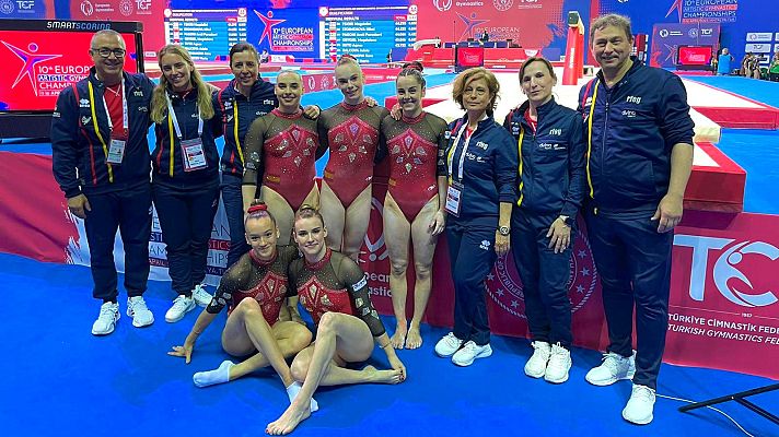 Telediario Matinal - El equipo español femenino de gimnasia artística logra la plaza mundialista