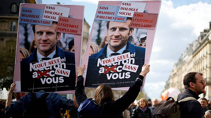 Telediario Fin de Semana - Macron proclama la ley de las pensiones