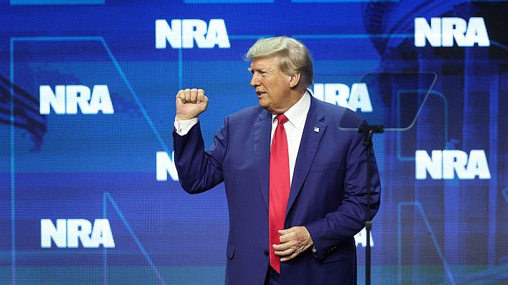 Telediario Fin de Semana - Trump y otros aspirantes a las primarias republicanas participan en la reunión anual de la Asociación Nacional del Rifle