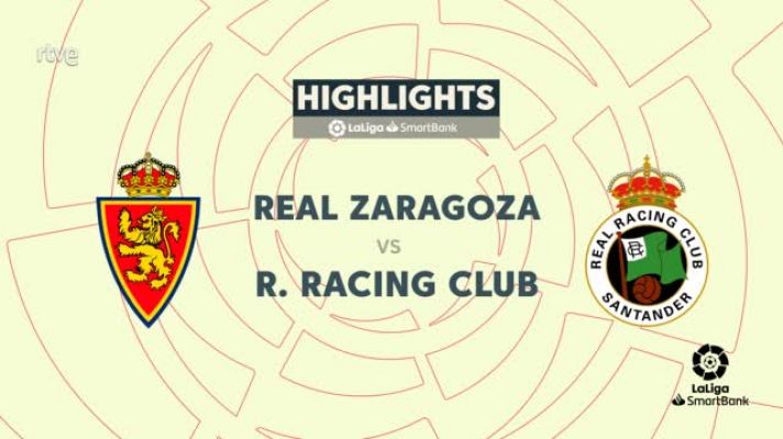 Resúmenes de LaLiga - Real Zaragoza - Racing de Santander: resumen del partido
