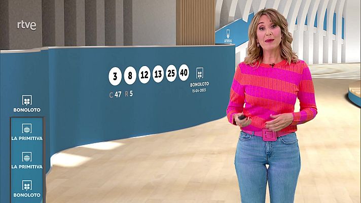 Loterías - Sorteo de la Bonoloto y Primitiva del15/04/2023