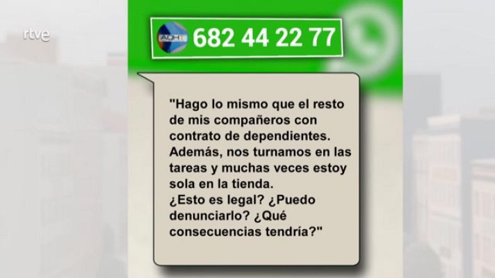 Aquí hay trabajo - Trabajar como dependienta, cobrar como auxiliar