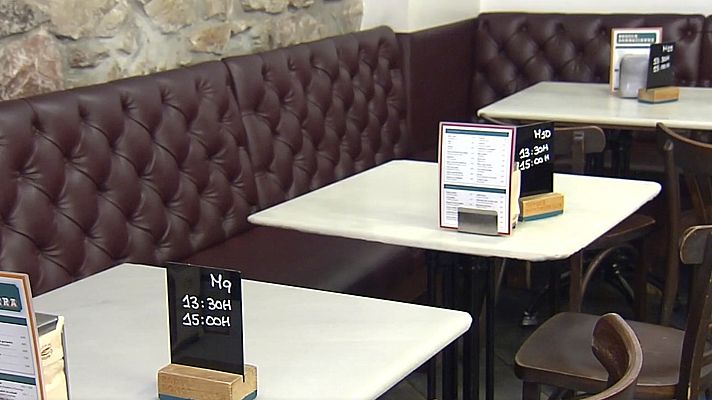 Telediario 1 - Los bares de pintxos ante el debate de cobrar por las reservas y los encargos