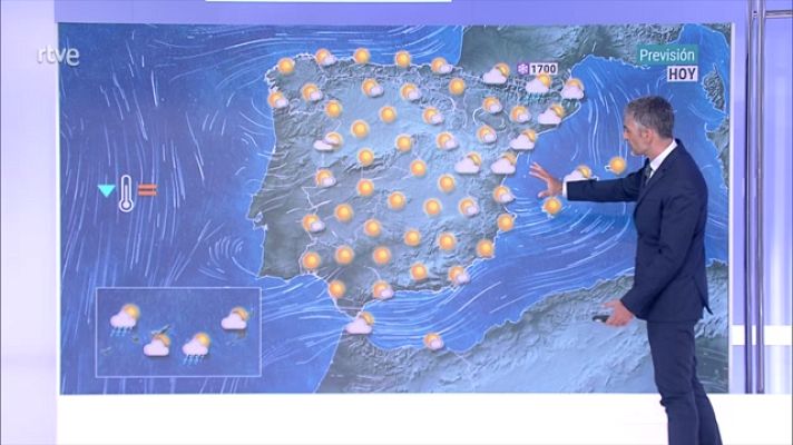 El tiempo - Viento fuerte de Levante en el Estrecho, e intervalos de fuerte en la costa noroeste de Galicia