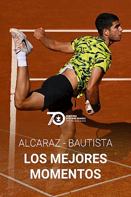 Tenis - Godó 2023 |Carlos Alcaraz - Roberto Bautista. Mejores puntos