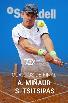 Tenis - ATP 500 Trofeo Conde de Godó: Minaur - Tsitsipas