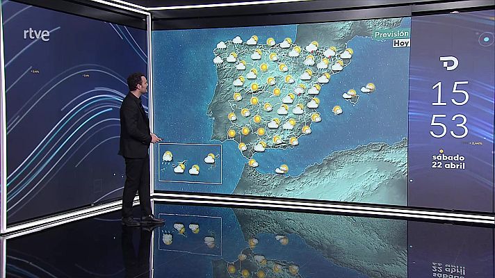 El tiempo - Localmente, probabilidad de precipitaciones persistentes en el oeste de Galicia y fuertes en el área Pirenaica