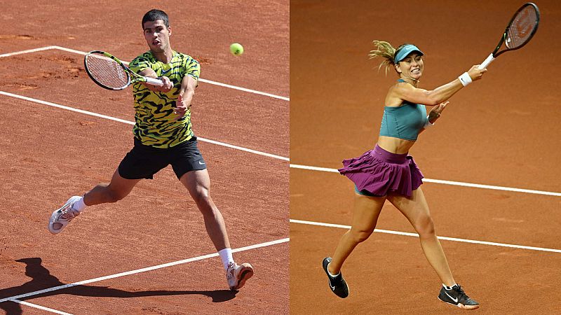 Carlos Alcaraz y Paula Badosa, favoritos para el Mutua Madrid Open