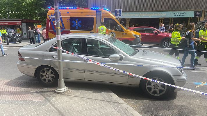 Telediario 1 - Dos muertos y cuatro heridos en un atropello múltiple en el Paseo de Extremadura en Madrid