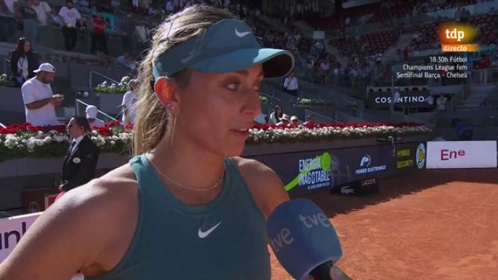 Tenis - Badosa, en su debut en Madrid: "Estaba muy nerviosa"